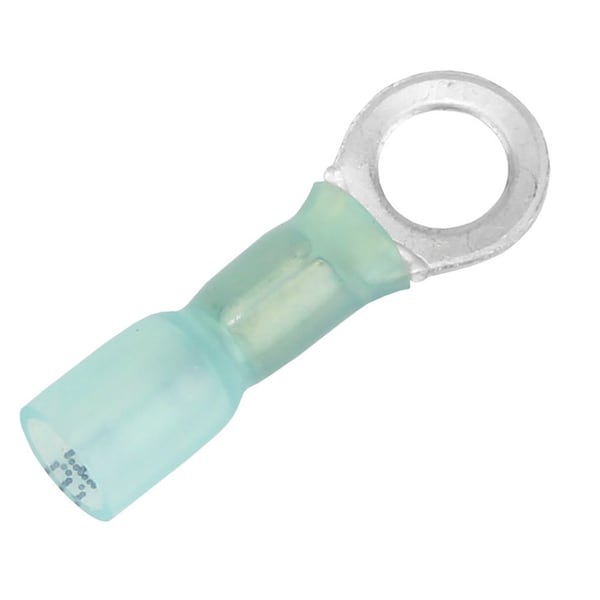 Pacer 16-14 AWG Heat Shrink Ring Terminal - 1/4in Stud Size - 25 Pack